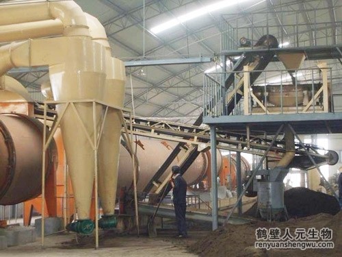 有機肥加工設備加工過程中產生粉塵